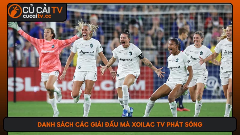 Danh sách các giải đấu mà Xoilac TV phát sóng